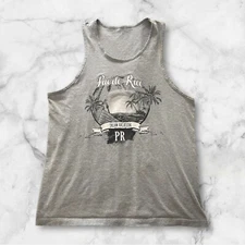 Vintage Mens Workout Tank Top Stringer Gym Activewear