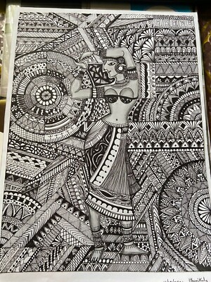 Mandala art by Black Bolt point Pen | eBay