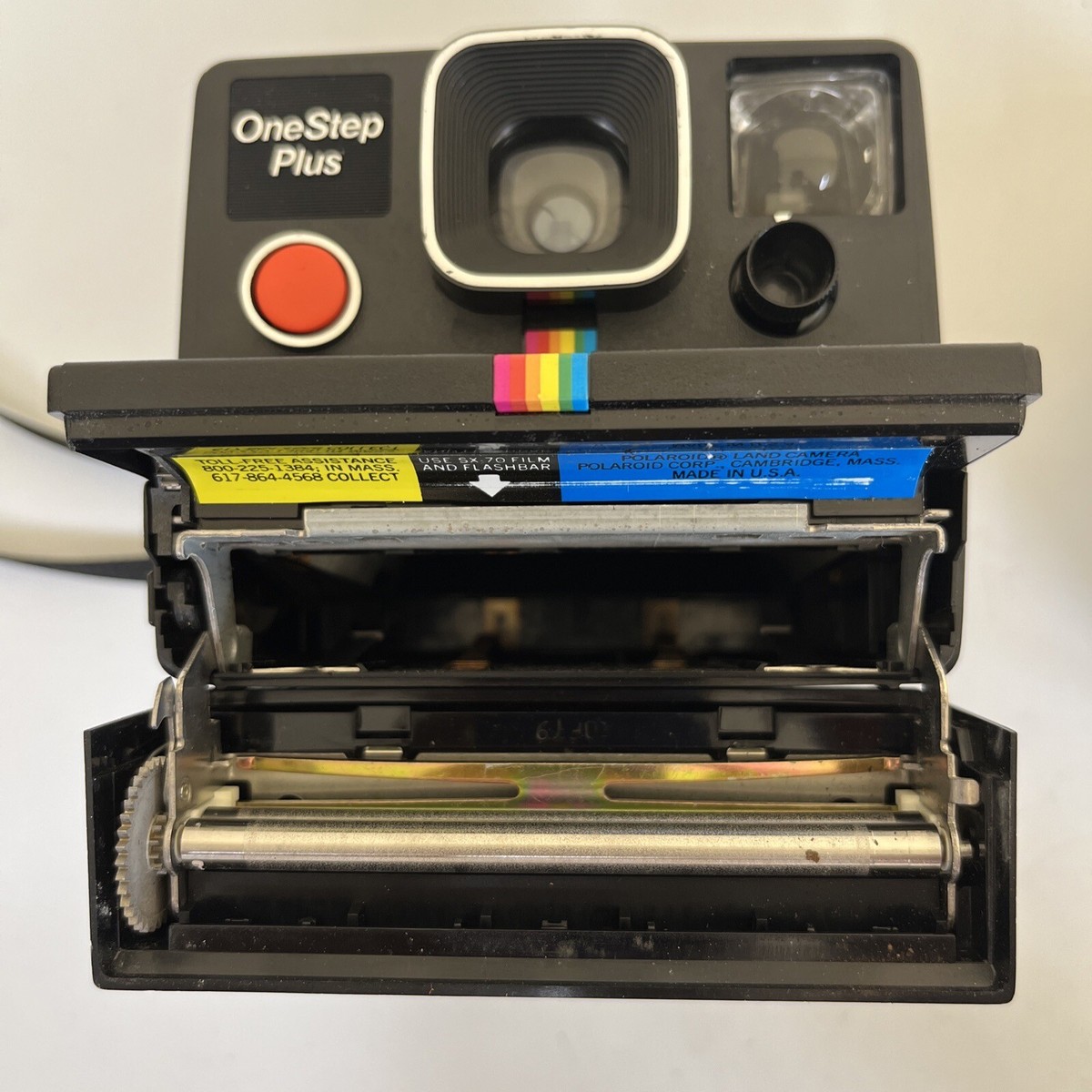 Polaroid One Step Plus Rainbow Land Camera with Q-Light Flash SX