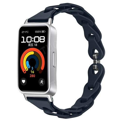 For HUAWEI Band 10 10 NFC 9 9 NFC 8 8 NFC Silicone Smart Watch Band Sports Strap - Picture 7 of 52