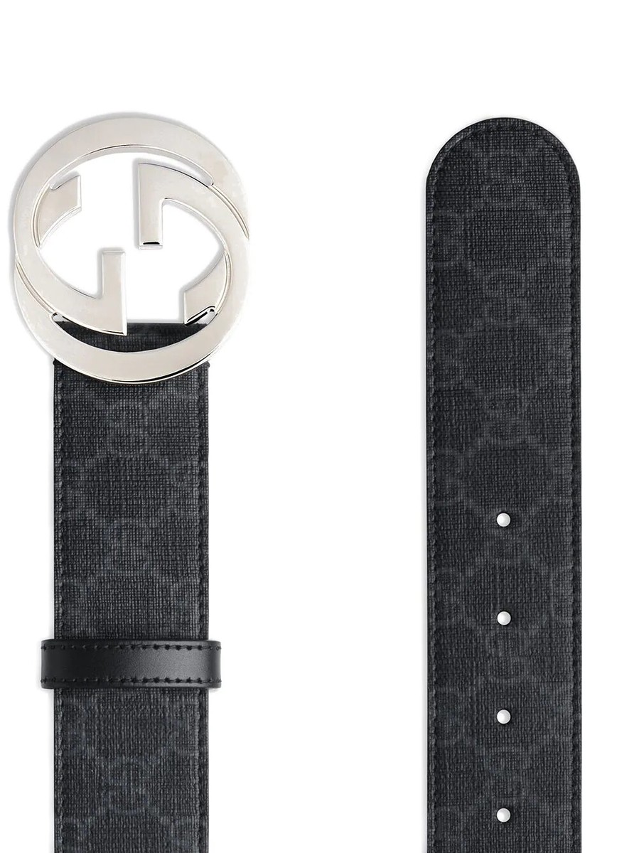 【送料&関税込】Gucci Gg Supreme Fabric And Leather Belt NWT Gucci GG Supreme White Leather belt. Size 85/34 Style