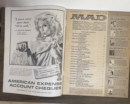 Mad Magazine No. 43 December 1958 NICK MEGLIN GD/VG Freas Don Martin Wally Wood - Picture 2 of 8