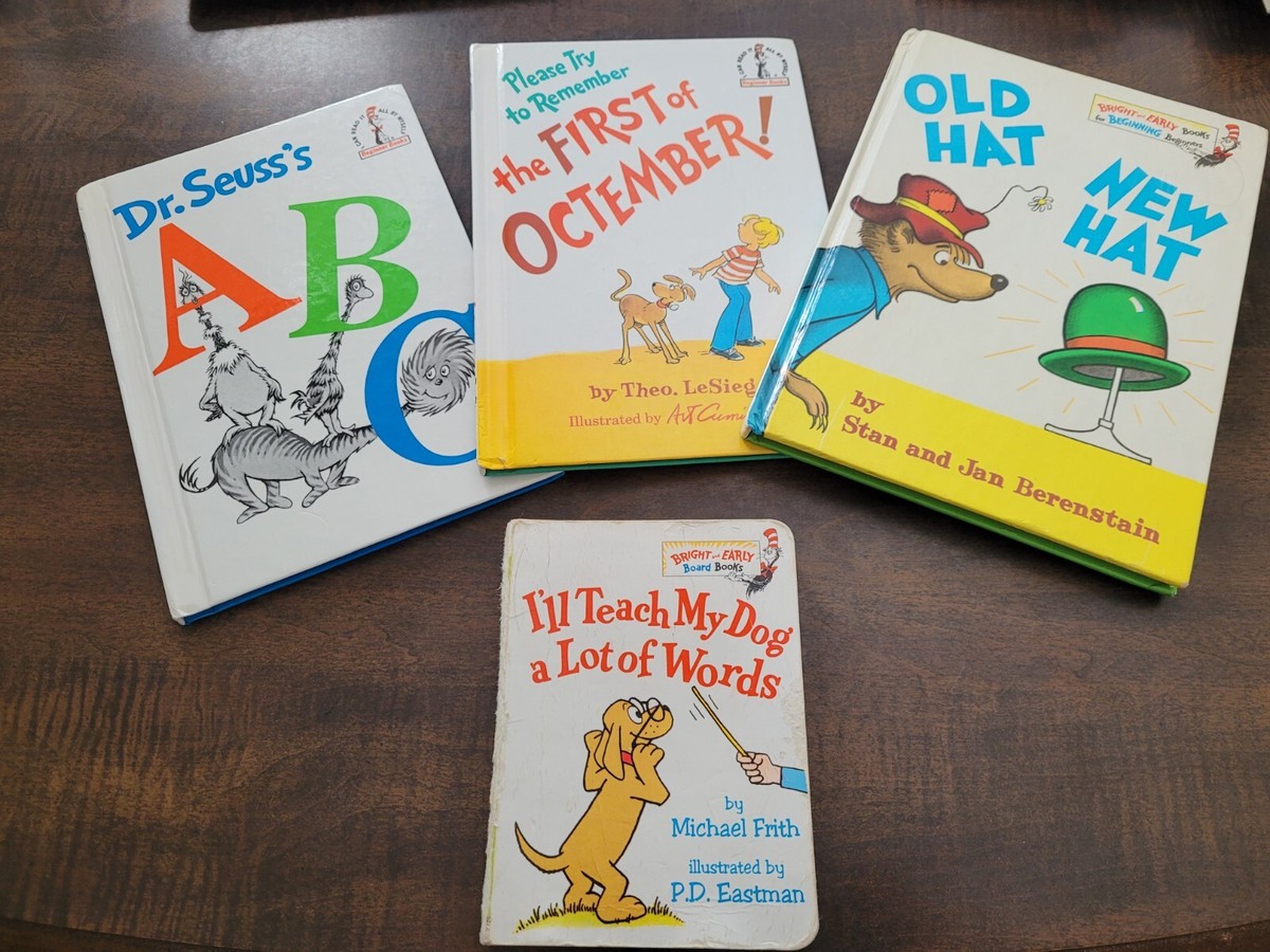 洋書81 Dr. Seuss’s Childrens’ Books Dr. Seuss Lot of 4 Children's Beginner's Books | eBay