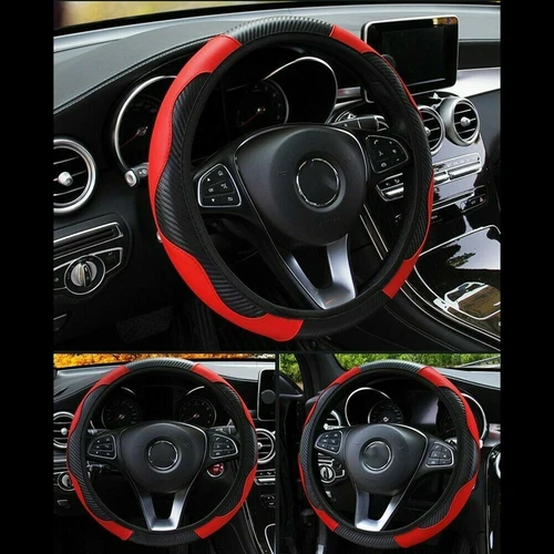 Auto Lenkradbezug Lenkradschoner Lenkradhülle Leder Ø 37-38/ 15" - Bild 8 von 12