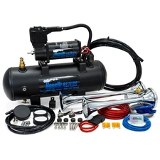 HornBlasters PsychoBlasters 228H Loud Air Horn Kit with Compressor