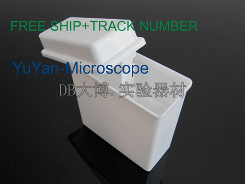 Plastic Staining Rack Stand Coplin Jar ,put 24 glass microscope slides free ship - Picture 4 of 5