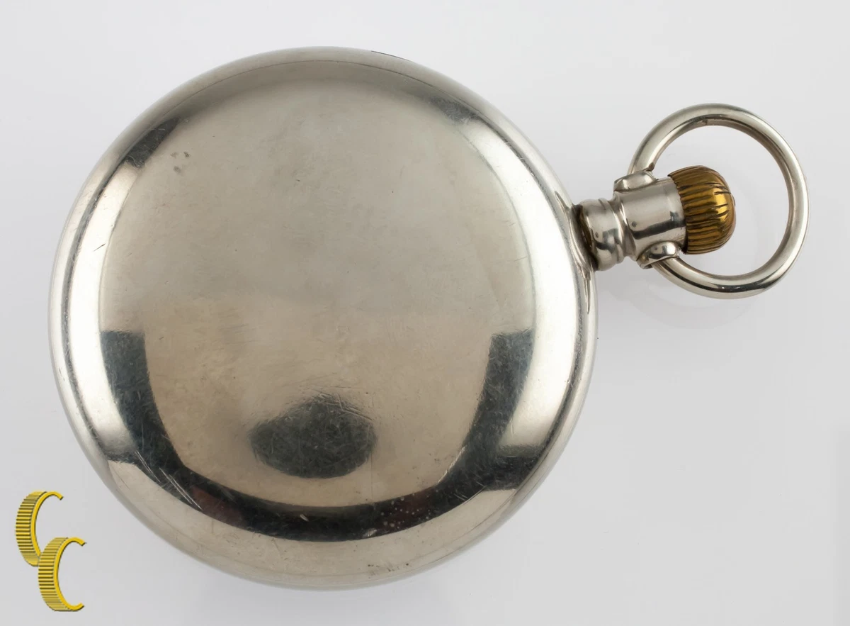 Elgin silveroid pocket watch store