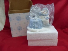 Snow Buddies Miss Thing Vanity Snowman 4" Figurine 2001 Encore Group NIB #3586