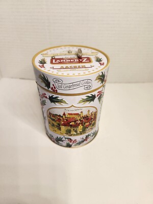 Embossed MUSICAL Gingerbread COOKIE TIN,  LAMBERTZ,  AACHEN 1999, Silent Night