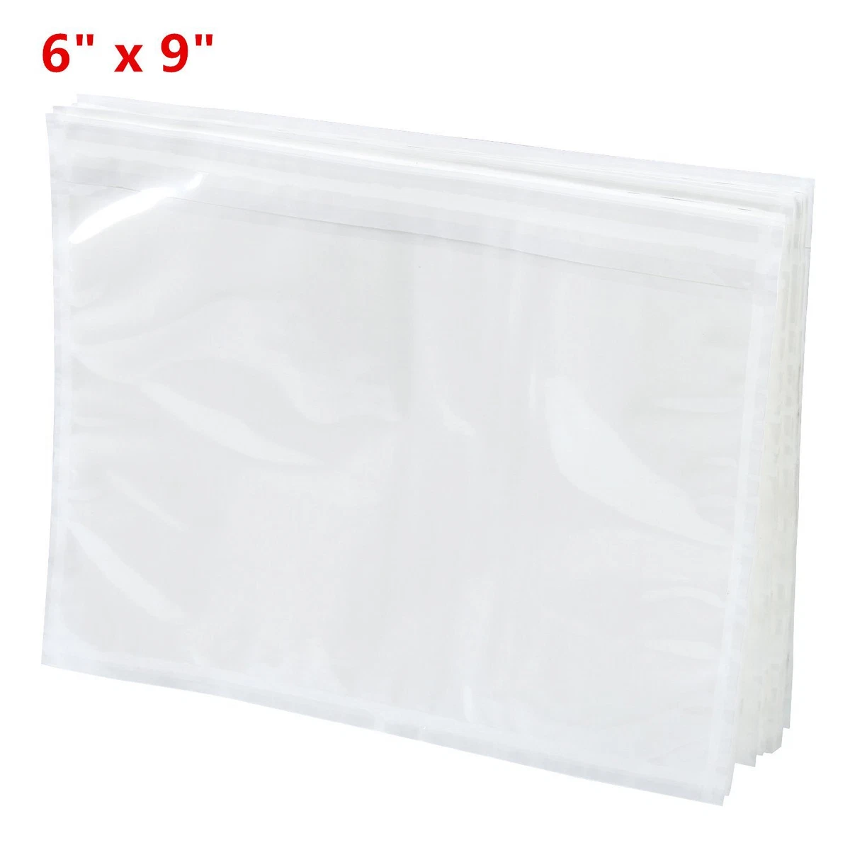 6x9 Clear Packing List Invoice Shipping Pouch Envelope Top Loading