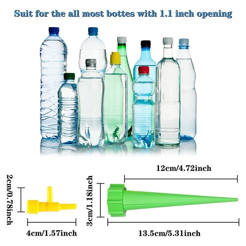 20 Pcs Plastic Plant Waterer, Automatic Watering Spikes with Slow Release Contro - Picture 4 of 7