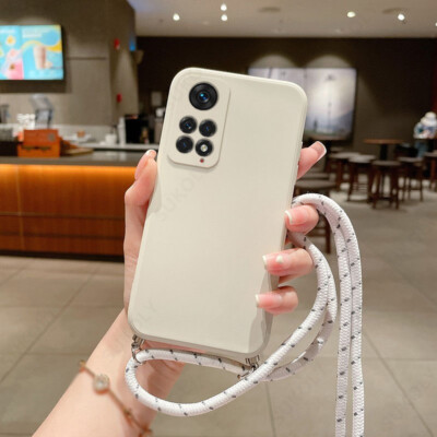 Mobile phone case for Xiaomi Redmi Note 11 10 Pro Mi 11 12T Lanyard silicone case cover