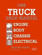 1986 Ford Medium Heavy Duty Truck Shop Service Repair Manual Engine Drivetrain