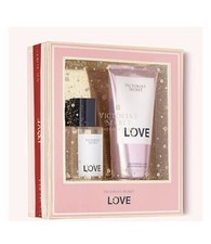 Victoria Secret Love Fragrance Body Mist Fine Fragrance Lotion Gift Set Travel