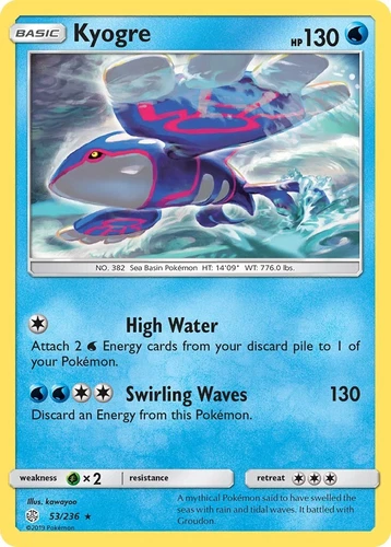 Kyogre 53/236 Sm-Cosmic Eclipse