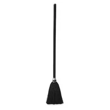 Rubbermaid Commercial Fg253600bla Lobby Broom, W/Wood Handle, Black