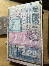 Handmade Vintage Number Themed Junk Journal