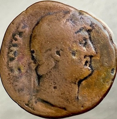 Ancient Roman Coin 117-138AD Emperor Hadrian Genuine Coin 25 mm As