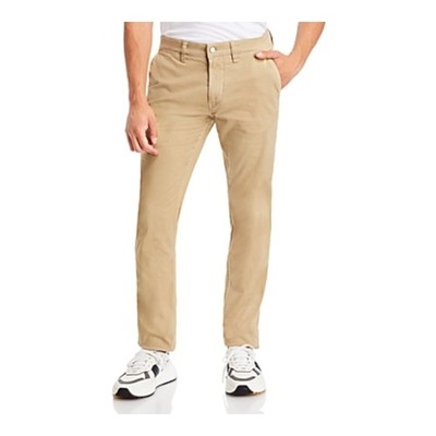 NN. 07 Marco 1400 Slim Fit Chino Pants Men's 34/32 Khaki High Rise Zip/Button