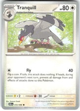 Tranquill 072/086 Black Bolt BLK NM Pokemon Card TCG