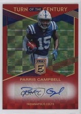 2019 Panini Donruss Elite Turn of the Century Red 68/75 Parris Campbell Auto 7rv
