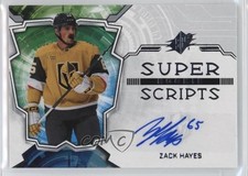 2022-23 SPx Rookie Superscripts Zack Hayes #SSR-ZH Auto RC
