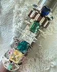 Vintage Ring LOT Designer Signed STS BBJ Sterling Silver 925 Gemstone Rings 27g