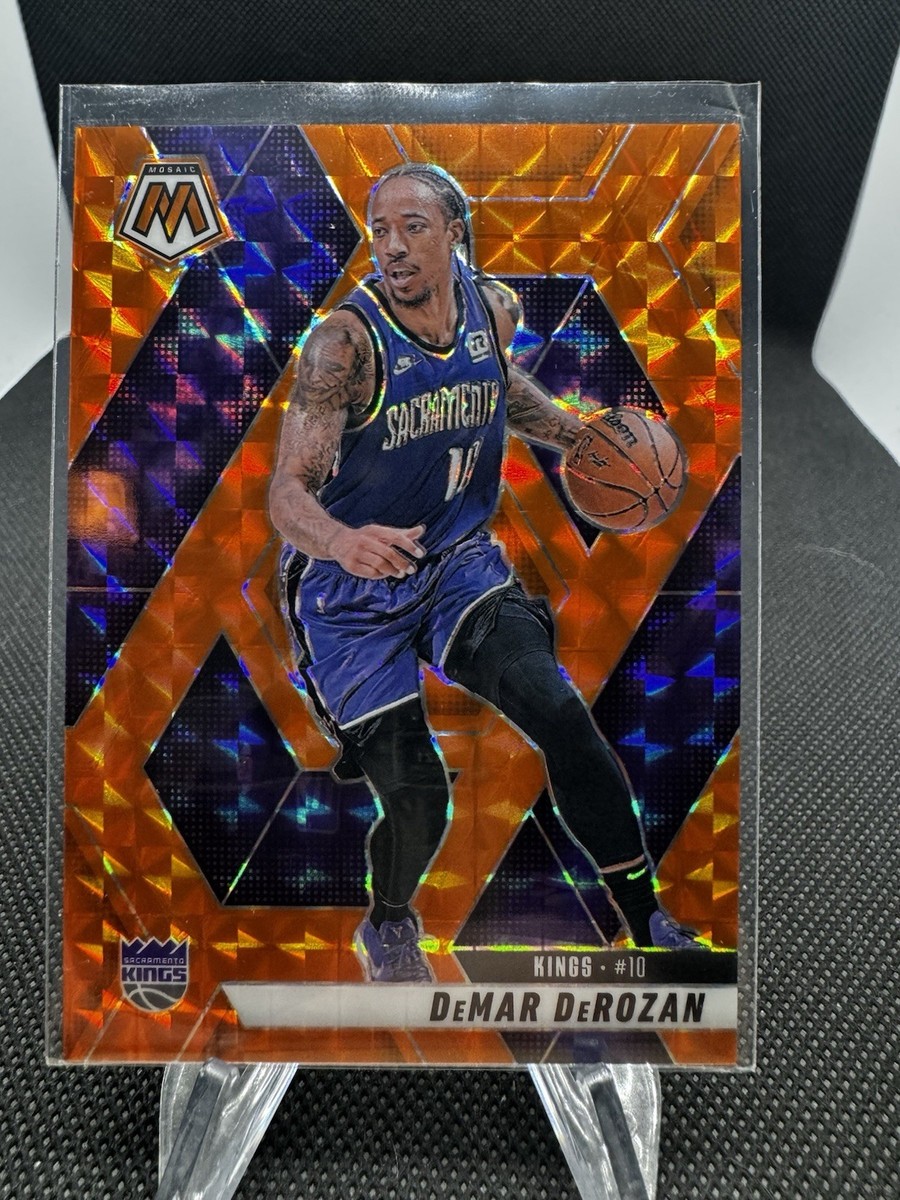 2024-25 Panini Mosaic #111 DeMar DeRozan Orange Mosaic Prizm #'d