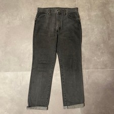 Wrangler 90s USA Made Black Denim Jeans 33x32 Vintage 1990s Pants