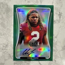 Leaf 2020 Metal Draft Chase Young Portrait Green SSP Autograph 1/10 #BAP-CY1