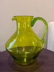 New ListingVintage Blenko 6414 Olive Green Pitcher – 9.5” Joel Philip Myers MCM Art Glass
