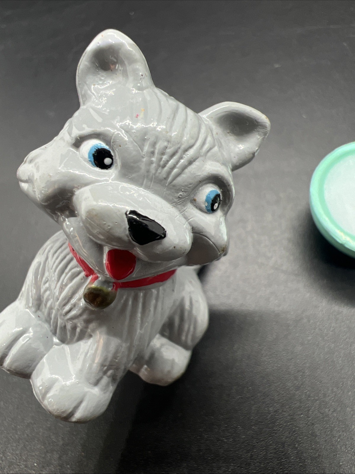 My Precious Pets By Jasman Toys, Grey Kitten With Bowl Of Milk, 1993