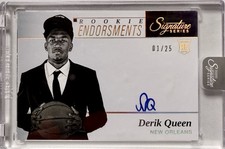 Derik Queen 01/25 Rookie Auto 2025-26 Panini Signature Series Basketball Card