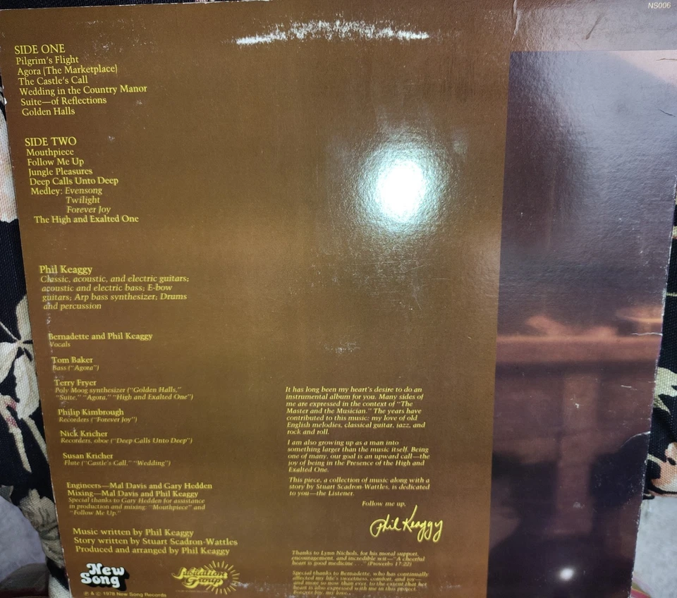 Phil Keaggy The Master & The Musician - Vinyl LP Record New Song Records NS006 - Image 2 of 3