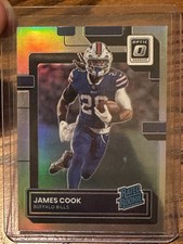 2022 Optic #215 James Cook Holo Silver Rated Rookie. Bills