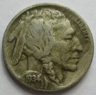 1934-D Buffalo Nickel -XF- (#109b)