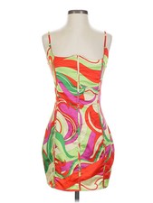 PrettyLittleThing Women Orange Cocktail Dress 4