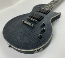 ESP LTD EC-401 QM See Thru Black Satin Electric Guitar  EC401 - B-Stock