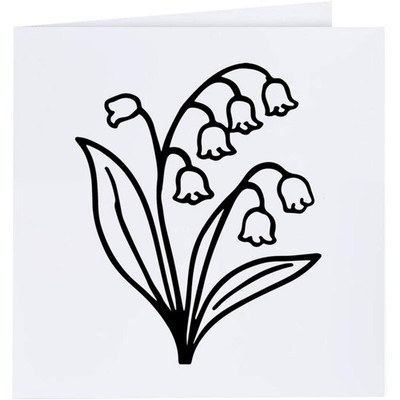 Grußkarten ''Maiglöckchen Blume'' (GC055850)