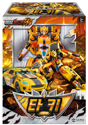 [Metal Cardbot W] Blue Cop Tachy - Korean  Transforming Robot to Vehicle