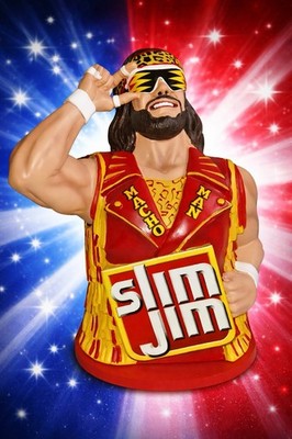 MACHO MAN RANDY SAVAGE Slim Jim Display Collector Series FACTORY SEALED