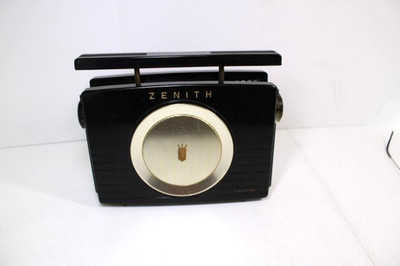 VINTAGE 1950s ZENITH ROYAL 800 ANTIQUE MID CENTURY OLD TOP HAT TRANSISTOR RADIO