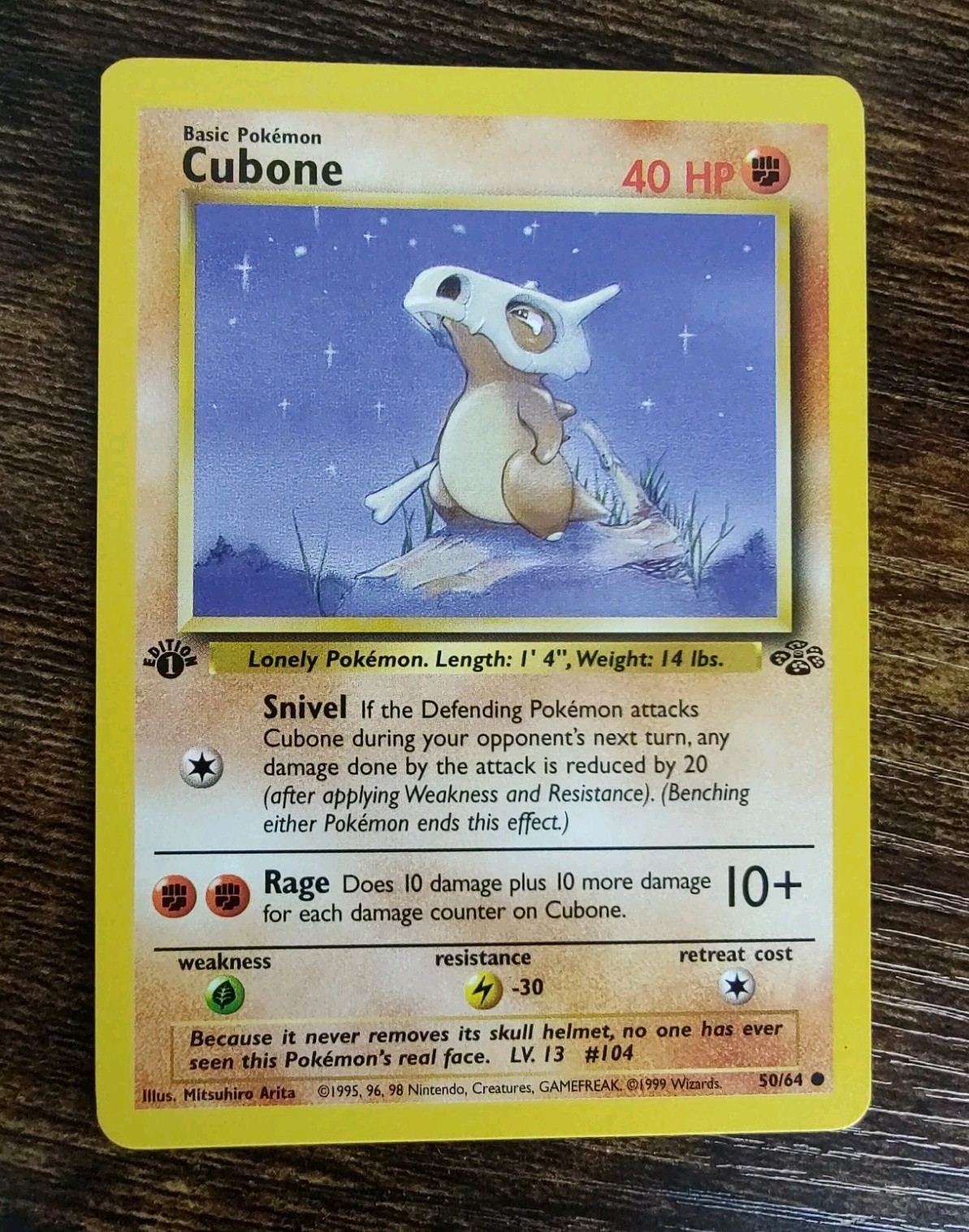 Pokemon Jungle 1st Edition Cubone 50/64 Non Holo NM-MINT