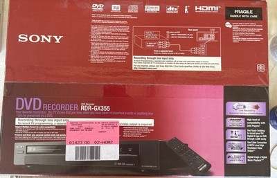 Sony RDR-GX355 DVD Recorder HDMI 1080i Upconversion Digital Video New Sealed