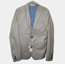 Ben Sherman Twill Chino Sport Coat Blazer S Khaki NEW