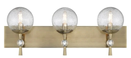 Minka Lavery 1333 Populuxe 3 Light 28"W Vanity Light - Oxidized Aged Brass - Picture 7 of 9