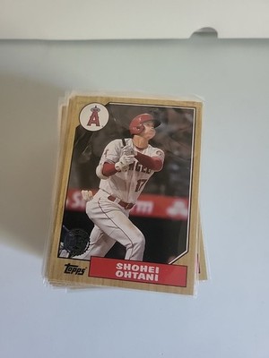 2022 Topps Series 1 -'87 Topps 35th Anniversary Insert Complete Set - 100 Cards