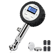 Digital Tire Pressure Gauge Led Display With 360 Swivel Chuck High-precision