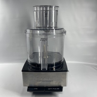 Cuisinart 14-Cup Food Processor - Brushed Stainless No Blades- Tested