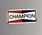 VINTAGE 12” CHAMPION SPARK PLUGS PORCELAIN SIGN CAR GAS TRUCK MOTORCYCLE